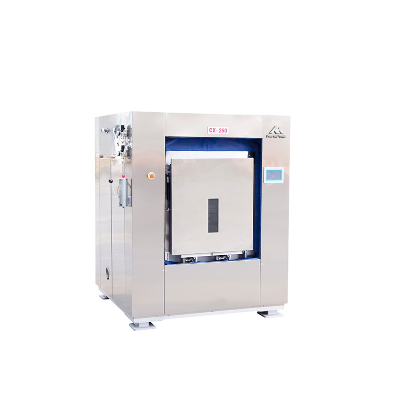 Máquina de lavar e centrifugar com barreira higiénica para uso médico, com capacidade de 50 kg